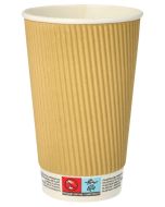 Gobelets jetables en carton - 0,20 L - Noir: STARPAK Ripple Wall Lot de 25 Visuel