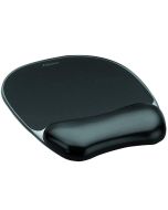 Photo Tapis de souris avec repose poignet Gel Cristal Noir FELLOWES