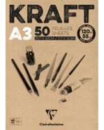 Bloc spiralé de 30 feuilles - Papier à dessin à Grain - A5 CLAIREFONTAINE