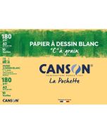 Papier à dessin Blanc C à grain A3 - 180 g CANSON Lot de 10