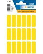 HERMA : Lot de 90 étiquettes adhésives - 12,0 x 34,0 mm - Jaune