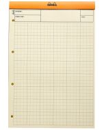 Image BLOC AUDIT JAUNE : Feuille de travail A4 Rhodia Modèle