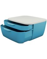 Photo Bloc de classement - 2 Tiroirs - Bleu LEITZ My Box Cosy