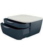 Photo Bloc de classement - 2 Tiroirs - Gris LEITZ My Box Cosy