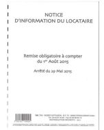 Notice d'information pour formulaire de location : WEBER 719