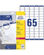 Mini-étiquettes - 38,1 x 21,2 mm - Blanc : AVERY L7651 Lot de 6500 Image