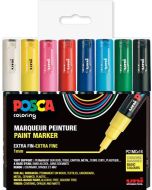 Marqueur peinture Posca PC 5M Métal - Assortiment Pastel POSCA
