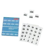 Photo HERLITZ : Etiquettes numérotées de 1 à 500 - Noir/Blanc 00791871