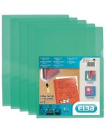 Photo Lot de 10 pochettes à coins A4 -  Vert ELBA 100206710