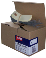 Photo Etiquettes à trou et fil de fer - 80 x 38 mm - Beige AGIPA