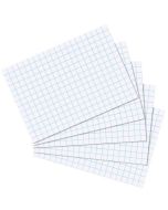 Photo Lot de 100 fiches Bristol quadrillées - 74 x 105 mm - Blanc HERLITZ  10621431