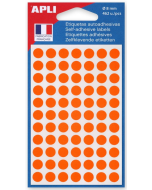 Photo pastilles adhésives 8 mm - Orange (AGIPA 111835 Etiquettes)