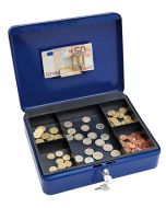 Photo WEDO : Caissette à monnaie avec clip - Bleu - 300 x 240 mm 145 403H