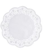 Photo Napperon en papier - Rond - 300 mm - Blanc PAP STAR