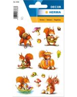 Photo HERMA : Lot de 39 stickers en papier - Ecureuil - 3368