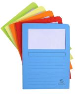 Photo Chemise à fenêtre avec soufflet - Assortiment EXACOMPTA Super 50550E