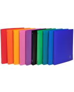 Photo Classeur souple en PP sans étiquette - 4 anneaux de 15 mm - Assortiment EXACOMPTA