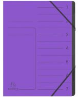 Photo Trieur 7 compartiments à élastiques - Violet EXACOMPTA Image