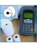 Photo Bobine thermique pour Ticket de carte bancaire - 57 x 38 x 12 mm ELVE