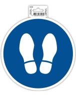 Photo Panneau adhésif - Obligation d'arrêt - Bleu EXACOMPTA