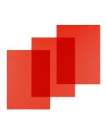 Photo Couvertures pour reliure A4 - PVC 0,20 mm - Rouge transparent PAVO 8009008