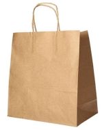 Photo Sac en papier avec anse - 400 x 320 x 170 mm - Brun PAP STAR