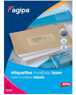 Photo Étiquettes invisibles spéciales Laser A4 AGIPA 130140