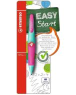 Photo STABILO : Porte-mines Easyergo 1,4 - HB Dessin - Bleu turquoise/Rose fluo - B-46899-5