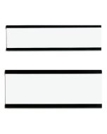 Photo Porte-étiquette magnétique C-profil - 75 x 20 mm - Marron : FRANKEN