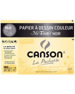 Photo CANSON 200317104 : Lot de  feuilles Mi-teintes - 320 x 240 mm - Noir 