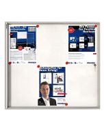 Vitrine d'intérieur plate - 6 feuilles A4 - 730 x 680 mm : FRANKEN X-traLine