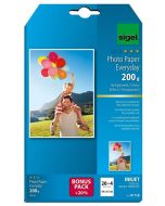 Photo SIGEL IP718 : Papiers photos Brillant Everyday Plus - 10 x 15 cm - 200 g/m²