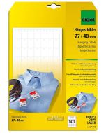 Photo Lot de 1470 étiquettes à trous blanches - Multi-usages - 27 x 40 mm : SIGEL modèle