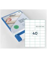 Étiquettes adhésives - 52,5 x 29,7 mm RILLPRINT Lot de 4000