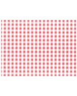 Set de Table - Vichy Blanc/Rouge : PAP STAR 