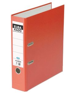 Classeur à levier en PVC - Dos 80 mm - Rouge : ELBA Rado Plast Image