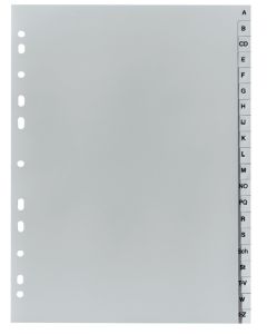Jeu de 20 Intercalaires Alphabétiques en plastique - 225 x 297 mm HERLITZ