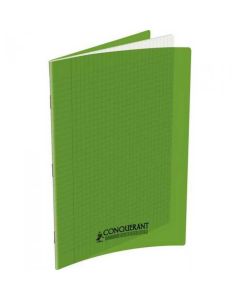 Cahier d'écolier - 96 pages Grands carreaux - 210 x 297 mm - Polypro Vert CONQUERANT