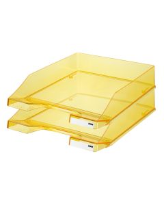 Corbeille à courrier Klassik Transparent - Jaune HAN Modèle