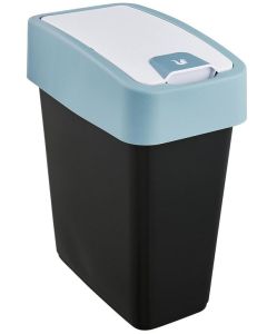 Poubelle avec couvercle - 10 litres - Anthracite/Crème KEEEPER Magne