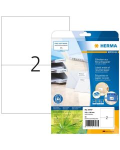 Étiquettes auto-adhésives blanches - 210 x 148 mm HERMA Lot de 40