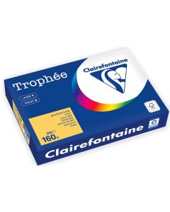 Ramette de papier Trophée de 250 feuilles A4 160g - Jaune Or : CLAIREFONTAINE Image