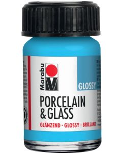 Peinture brillante couleur Réséda - 15 ml - MARABU Porcelain et Glass Glossy