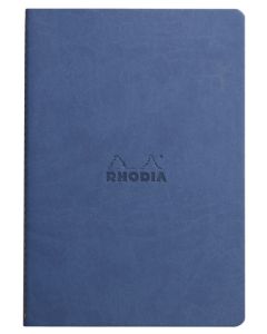 Carnet de Notes A5 RHODIARAMA - Reliure cousue - Pages lignées - Bleu saphir RHODIA