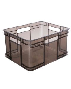 Grand bac de rangement Euro-Box XXL - 54 litres - Gris transparent : KEEEPER