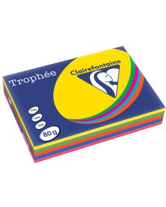 Ramette de papier Trophée de 500 feuilles A4 - Assortiment : CLAIREFONTAINE Image