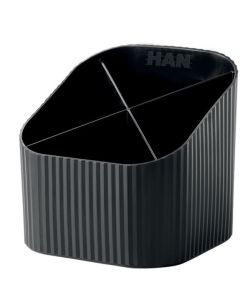 Photo Pot à crayons Multipot Economy - Bleu transparent : HELIT H6390230