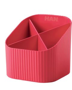 Photo Pot à crayons Multipot Economy - Bleu transparent : HELIT H6390230