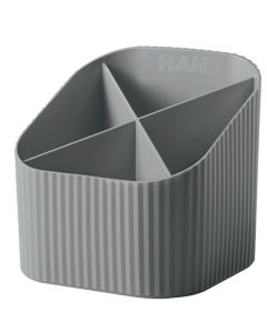 Photo Pot à crayons Multipot Economy - Bleu transparent : HELIT H6390230