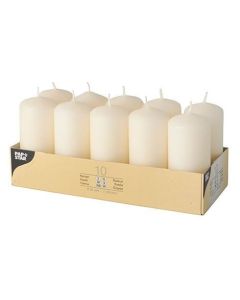 Bougies cylindriques - Crème 40 mm : STARPAK Lot de 10 image